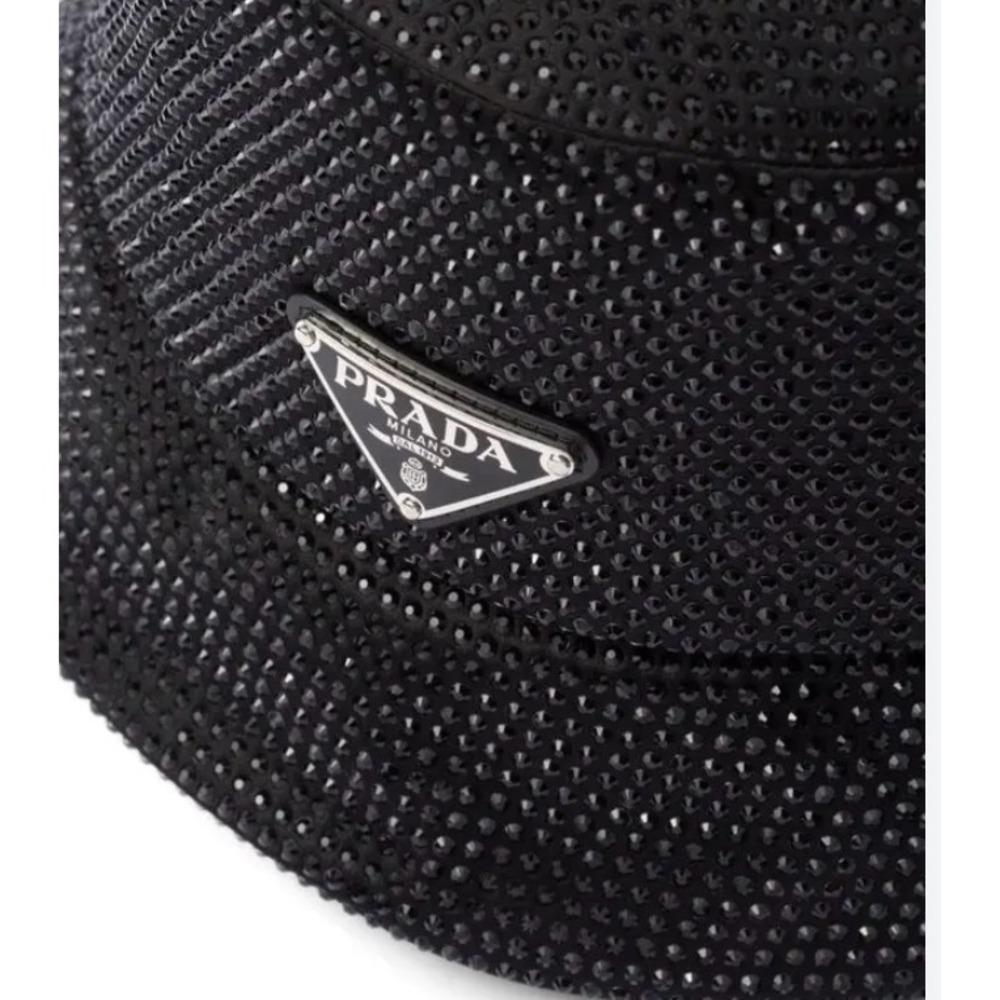 Prada 1HC137 crystal-embellished satin bucket hat - Picture 3 of 9
